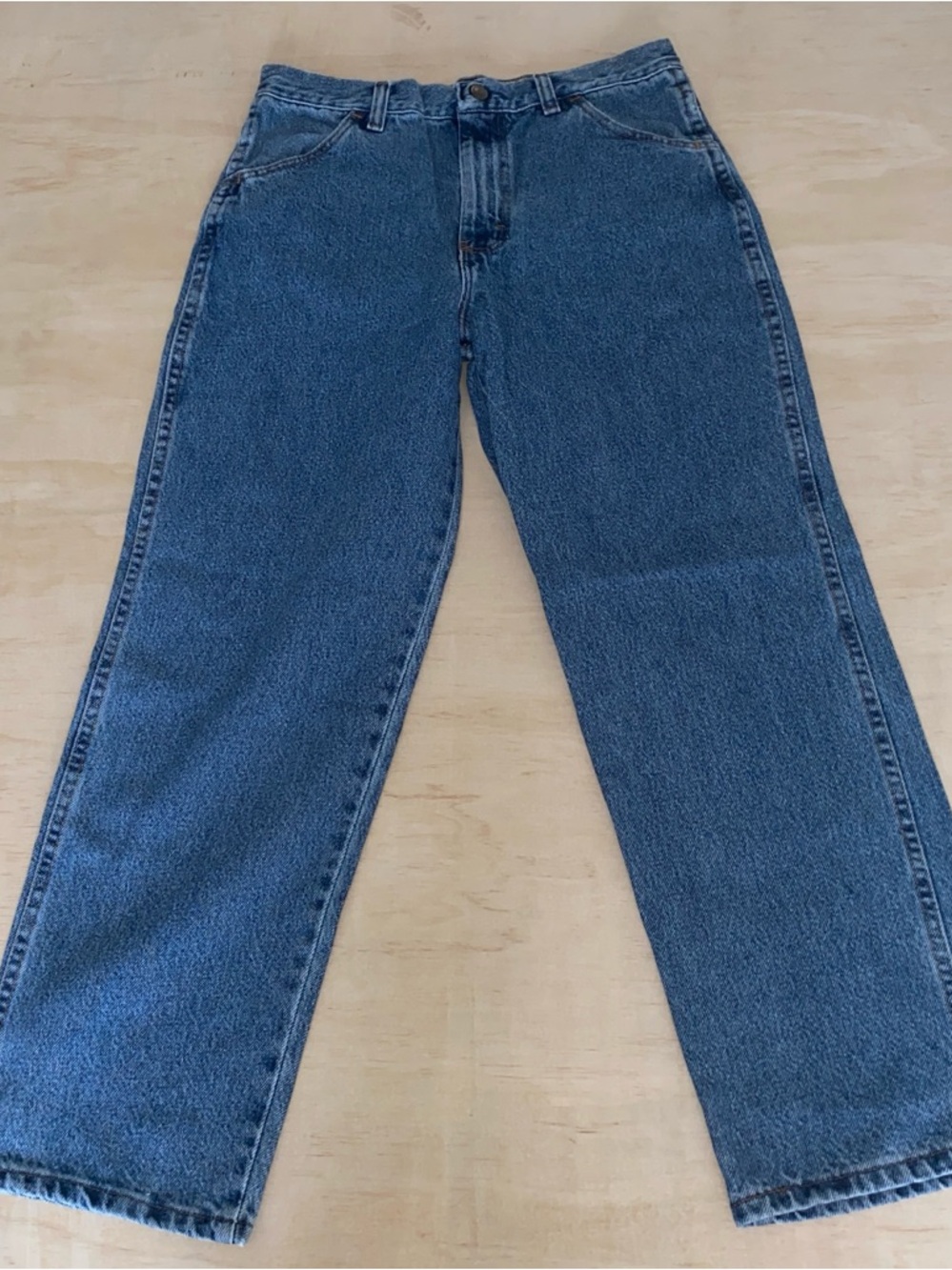 Rustler Blue Kids Straight-Leg Jeans size 14 husky